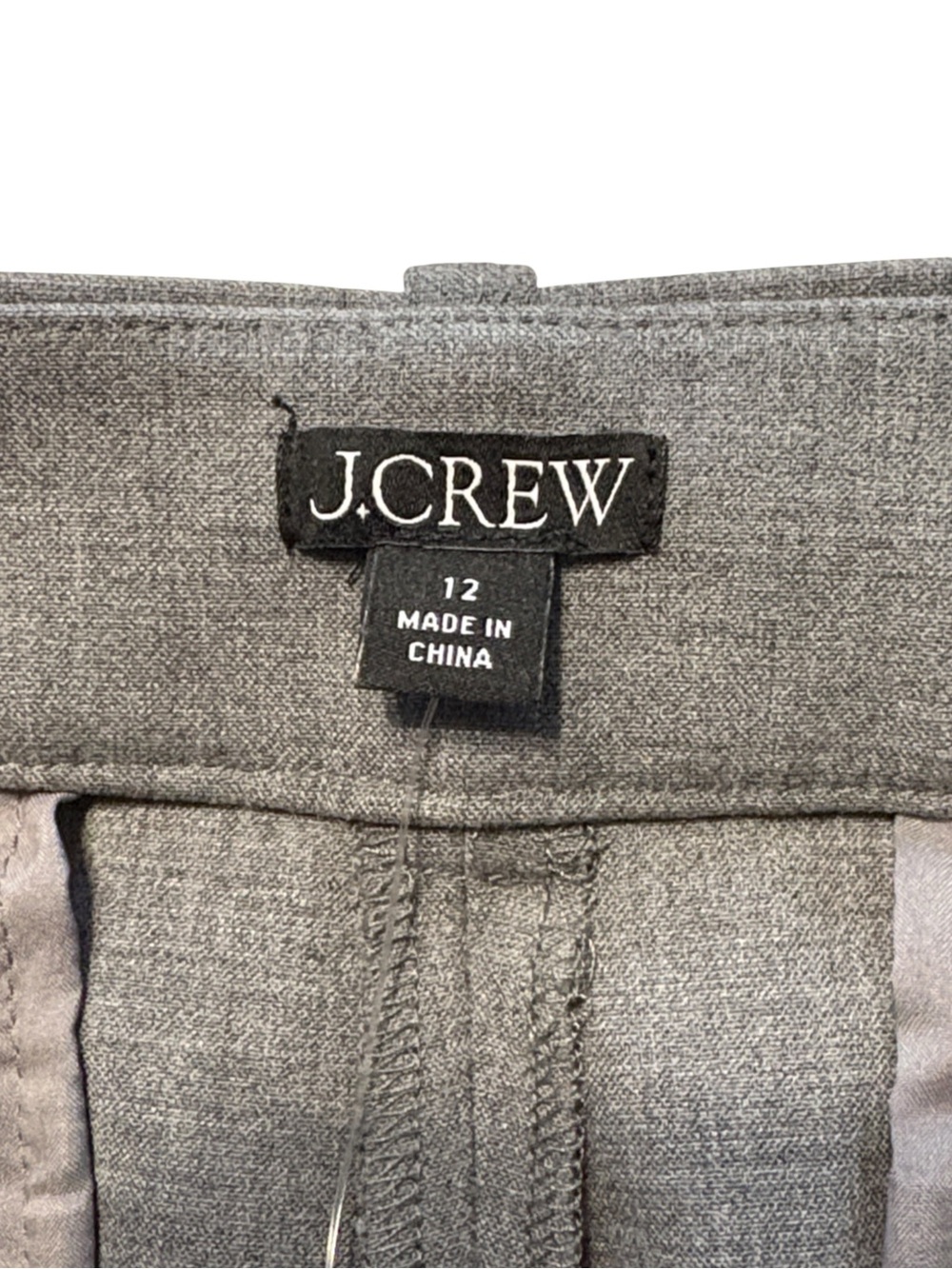 J. Crew Sydney Wide Leg Pant in Four Season Stretch Size 12 Gray Workwear NWT - Picture 4 of 8